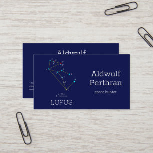 Southern Hemisphere Constellation Lupus Business Card