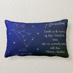 Southern Hemisphere Constellation Lupus Lumbar Cushion