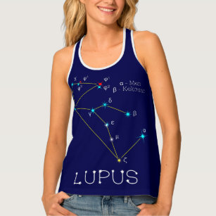 Southern Hemisphere Constellation Lupus Tank Top
