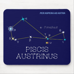 Southern Hemisphere Constellation Piscis Austrinus Mouse Mat