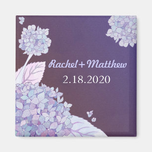 Southern Hydrangeas Wedding Save the Date Magnet