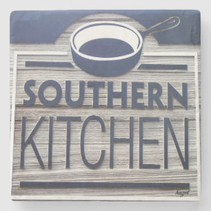 Southern Kitchen, Kiawah Island, SC Marble Stone C Stone Coaster