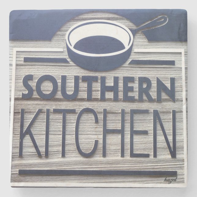 Southern Kitchen, Kiawah Island, SC Marble Stone C Stone Coaster (Front)