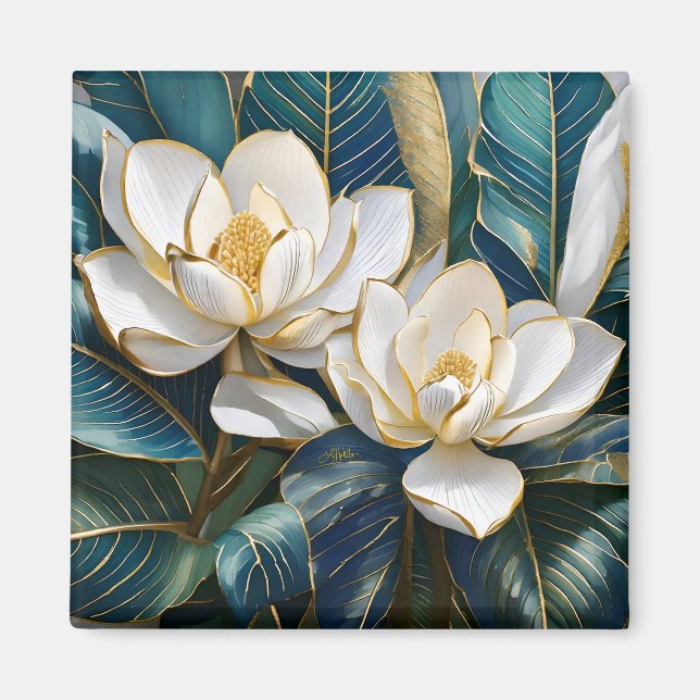 Southern Magnolia Art Magnet (Front)