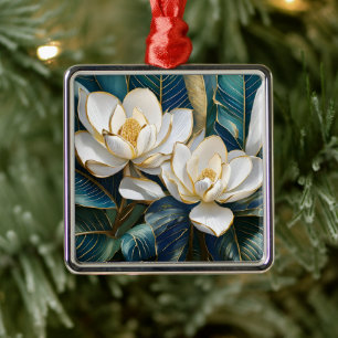 Southern Magnolia Art Metal Tree Decoration