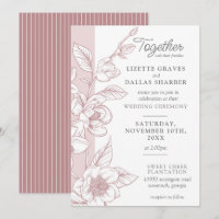 Southern Magnolia Blossom Blush Floral Wedding