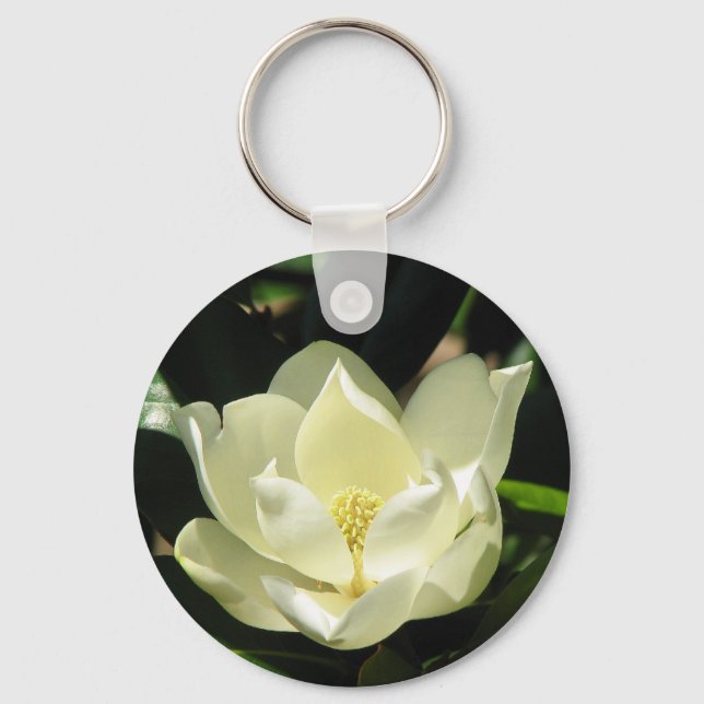 Southern Magnolia Key Ring (Front)