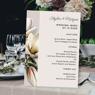 Southern Magnolia Wedding Menu Template