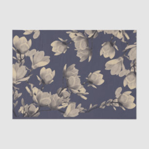 Southern Magnolias & Midnight Blue Tissue Paper
