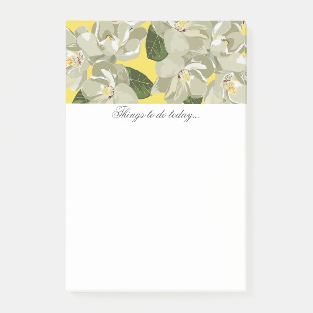 Southern Magnolias Post-It Notepad (Front)