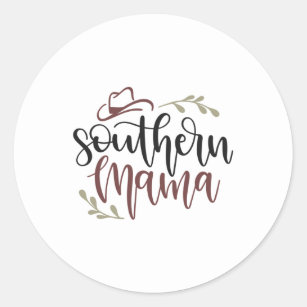 Southern Mama Classic Round Sticker