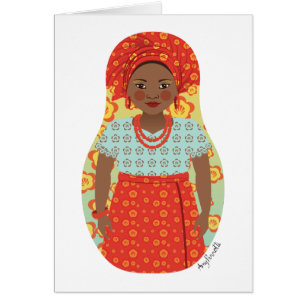 Southern Nigerian Matryoshka Card