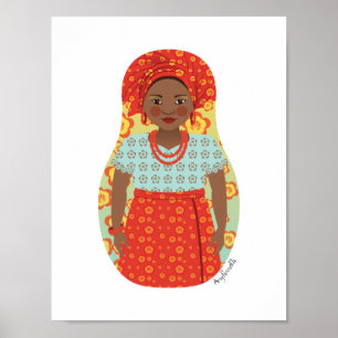 Southern Nigerian Matryoshka Poster
