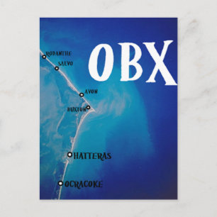 Southern OBX map Postcard