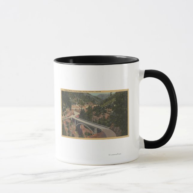 Southern Oregon - Pioneer Bridge, Canyon Creek Mug (Right)