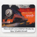 Southern Pacific #4449 Mouse Pad<br><div class="desc">Beautiful Southern Pacific Daylight Engine #4449 mouse pad.</div>