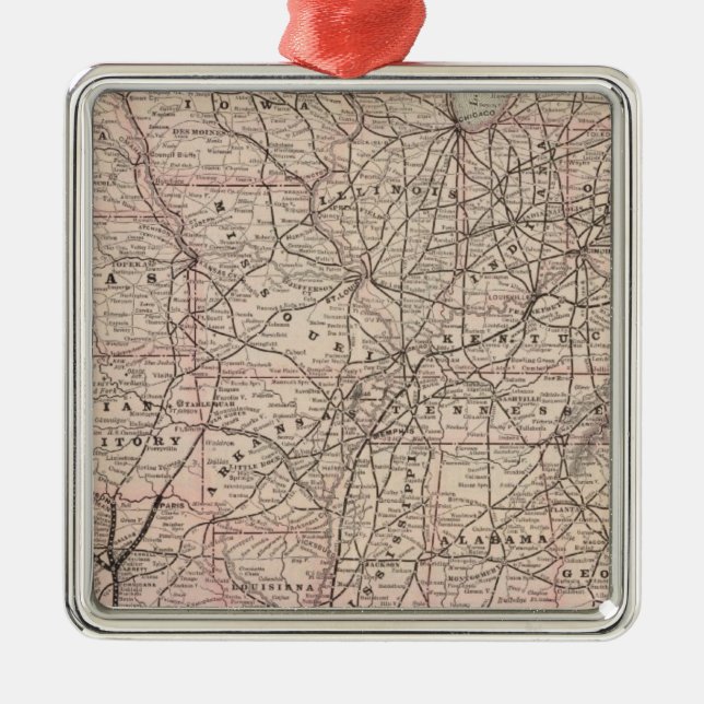 Southern Pacific Company Metal Tree Decoration (Front)