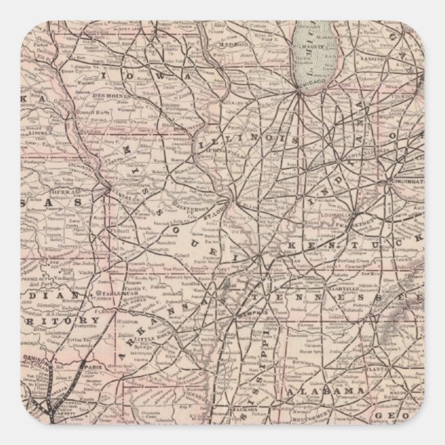 Southern Pacific Company Square Sticker (Front)