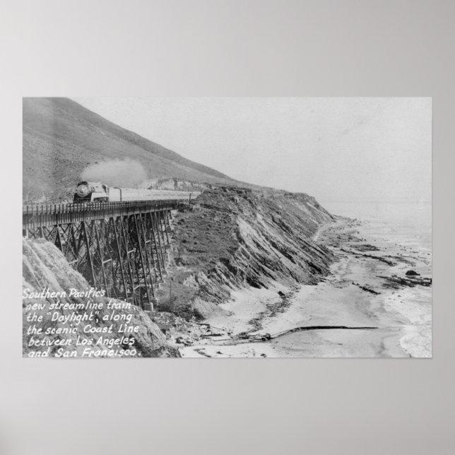 Southern Pacific Daylight TrainCoast Poster (Front)