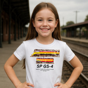 Southern Pacific GS-4 Daylight Steam Locomotive T-Shirt