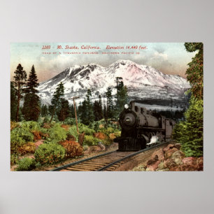 Southern Pacific Mt. Shasta 1912 Vintage Poster