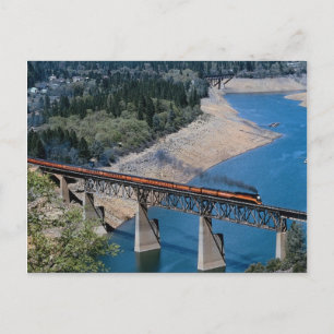 Southern Pacific No. 4449 at Shasta Lake, Californ Postcard