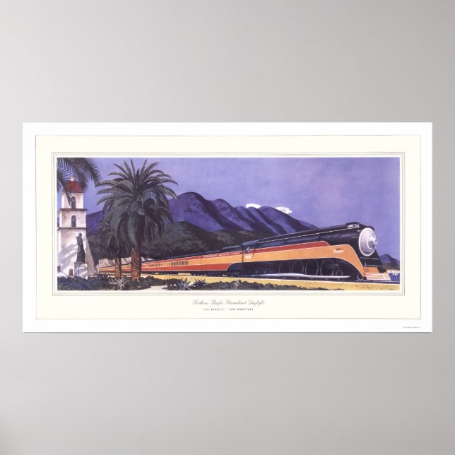 Southern Pacific Streamlined Daylight Poster (Front)