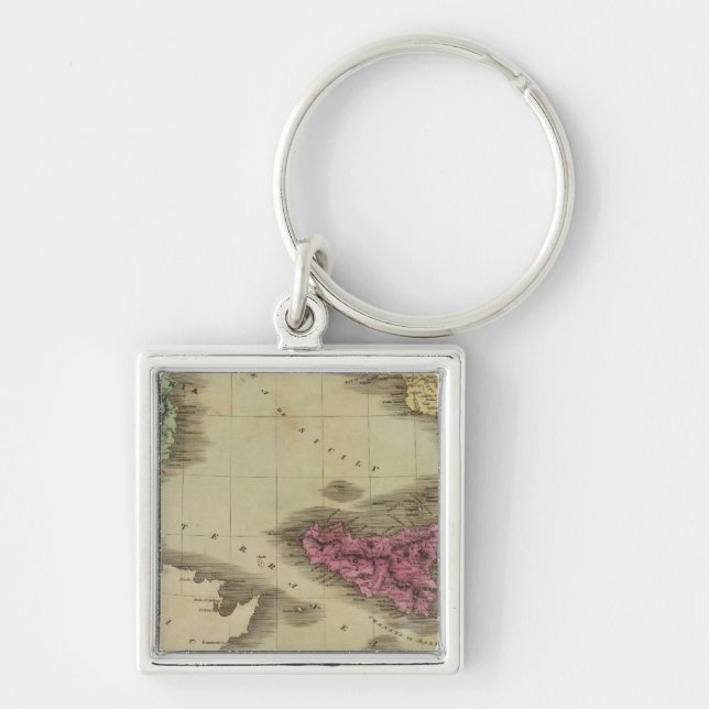 Southern Part Of Italy Key Ring (Front)