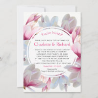 Southern Pink Magnolia Blossoms Wedding