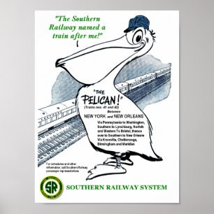 Southern Railway travel ad Poster