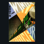 Southern Railways Travel Vintage Art Deco Poster<br><div class="desc">All poster images in this store is DIGITALLY RETOUCHED AND ENHANCED! Sharp crisp colours and blemishes removed! Hi Res reproduction vintage railway posters collection. Southern Railways Travel Poster Advertising.</div>
