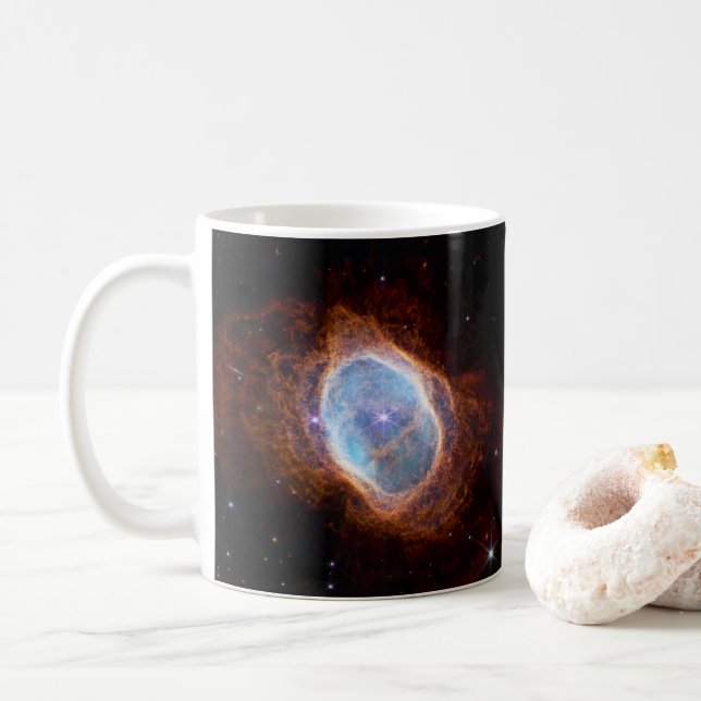 Southern Ring Nebula Coffee Mug (With Donut)