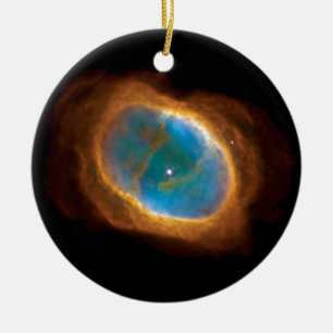 Southern Ring Nebula NGC 3132 NASA Space Photo Ceramic Tree Decoration