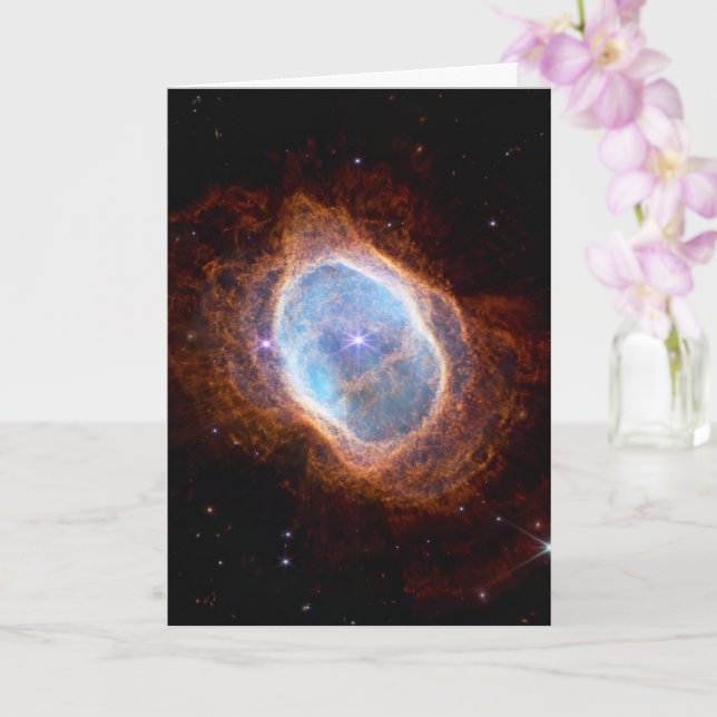 Southern Ring Nebula Space James Webb Telescope Card (Orchid)