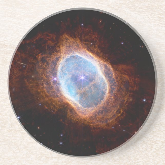 Southern Ring Nebula Space James Webb Telescope Coaster (Front)