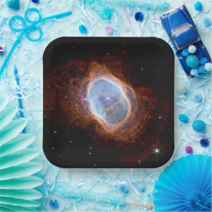 Southern Ring Nebula Space James Webb Telescope Paper Plate