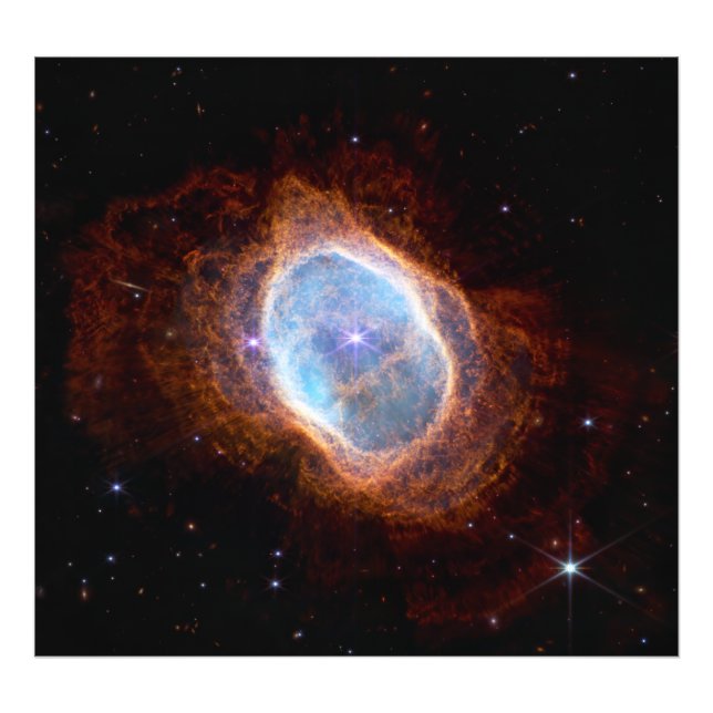 Southern Ring Nebula Space James Webb Telescope Photo Print (Front)