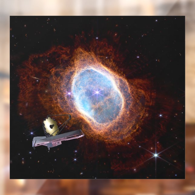 Southern Ring Nebula Space James Webb Telescope Window Cling (Sheet 2)