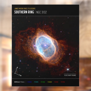 Southern Ring Nebula Space James Webb Telescope Window Cling