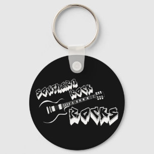 Southern rock music key ring