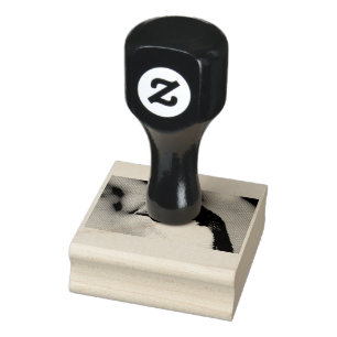 Southern Rockhopper Penguin Rubber Stamp
