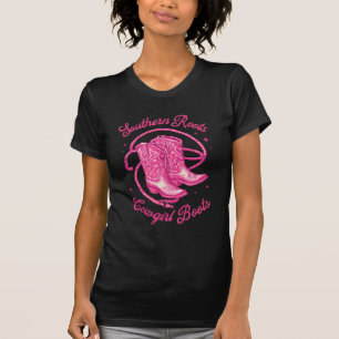 Southern Roots and Cowboy Boots Western  T-Shirt