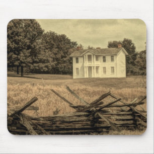 Southern Rural Landscape Rustic colonial Farmhouse Mouse Mat