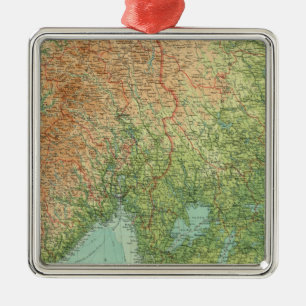 Southern Scandinavia & Denmark Metal Tree Decoration