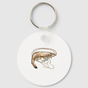 Southern Shrimp Art Key Ring