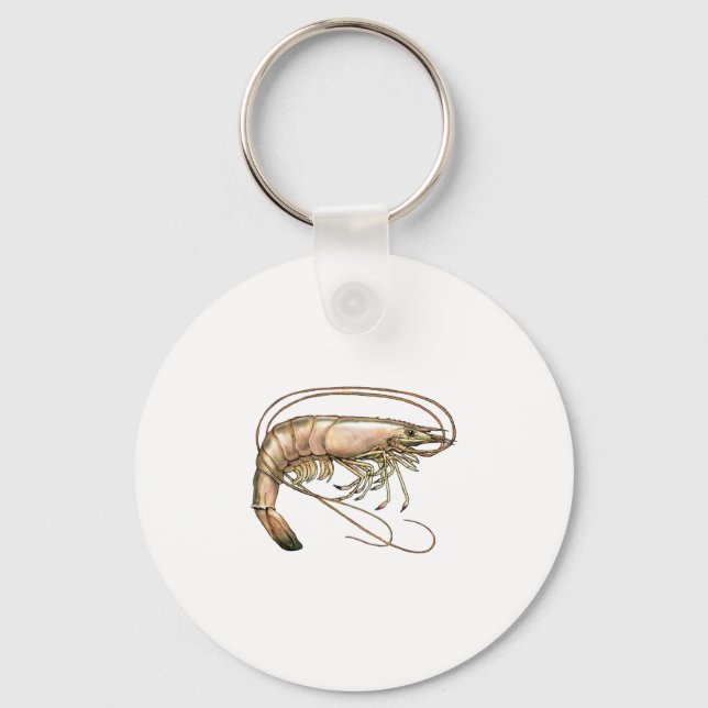 Southern Shrimp Art Key Ring (Front)