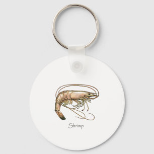 Southern Shrimp Art Logo Key Ring