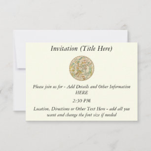 Southern Sky Star Chart and Constellations Map Invitation