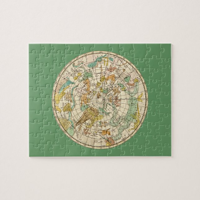 Southern Sky Star Chart and Constellations Map Jigsaw Puzzle (Horizontal)