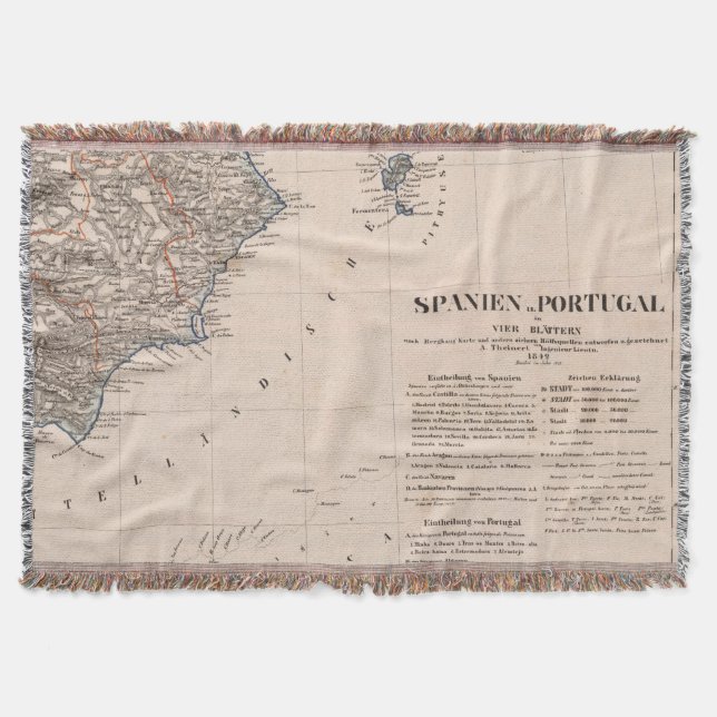 Southern Spain Throw Blanket (Front)